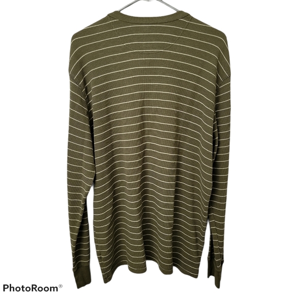 Merona Henley Textured Men's Long Sleeve Shirt - Picture 2 of 5